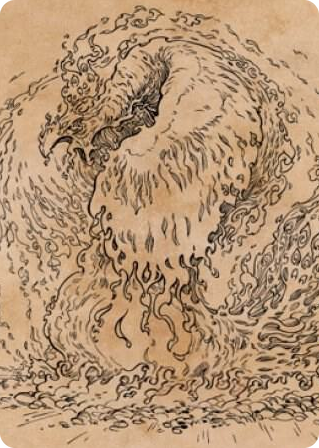 0056 Nemesis Phoenix Art Card S Art Series: Commander Legends: Battle for Baldur's Gate