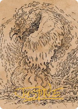 0056 Nemesis Phoenix Art Card (Gold-Stamped Signature) S Art Series: Commander Legends: Battle for Baldur's Gate