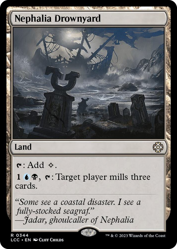 Nephalia Drownyard #344 R - Commander: The Lost Caverns of Ixalan Pokemon card