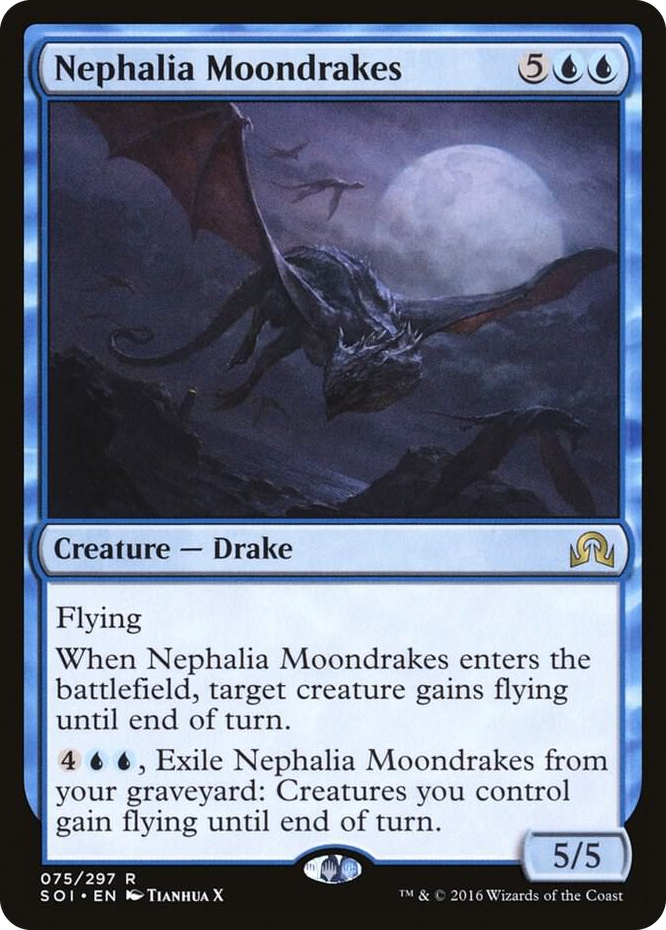 Nephalia Moondrakes #75 R - Shadows over Innistrad Pokemon card