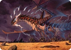 0025 Neriv, Heart of the Storm Art Card (25/54) S Art Series: Tarkir: Dragonstorm