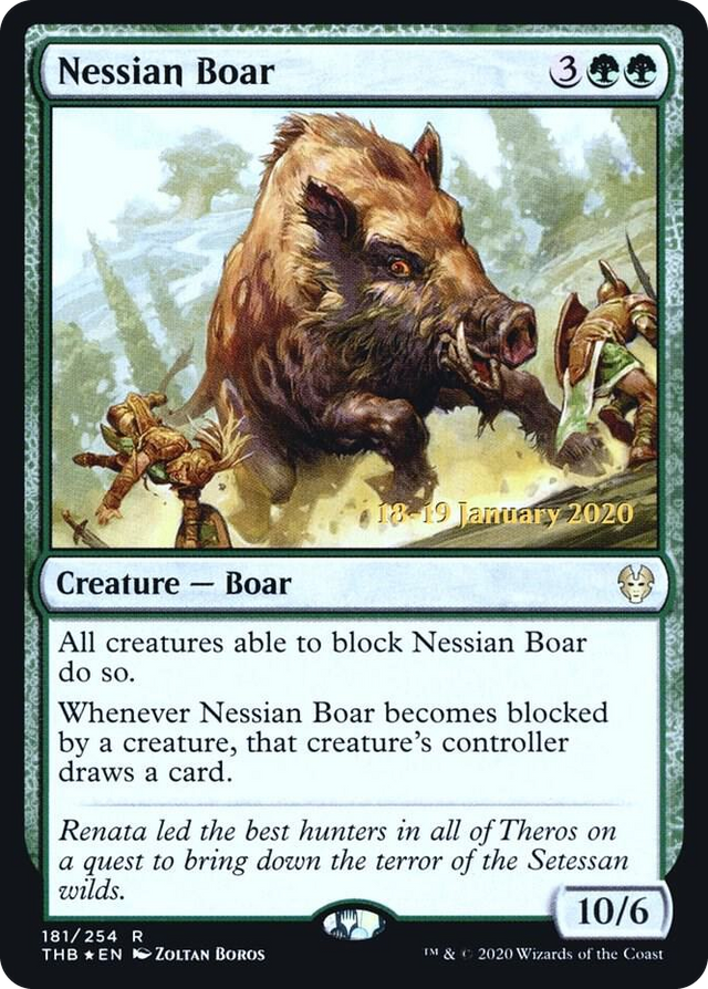 0181 Nessian Boar R Prerelease Cards