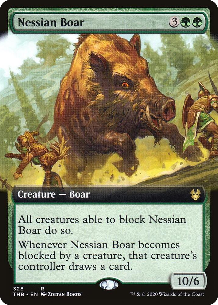 0328 Nessian Boar (Extended Art) R Theros Beyond Death