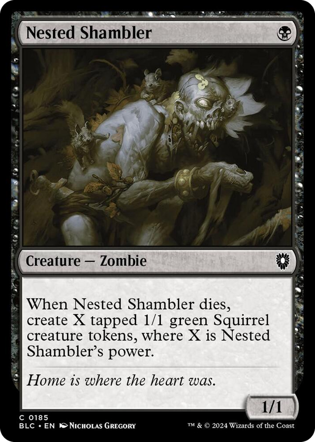 0185 Nested Shambler C Commander: Bloomburrow