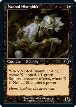 0399 Nested Shambler (Retro Frame) (Foil Etched) C Modern Horizons 2