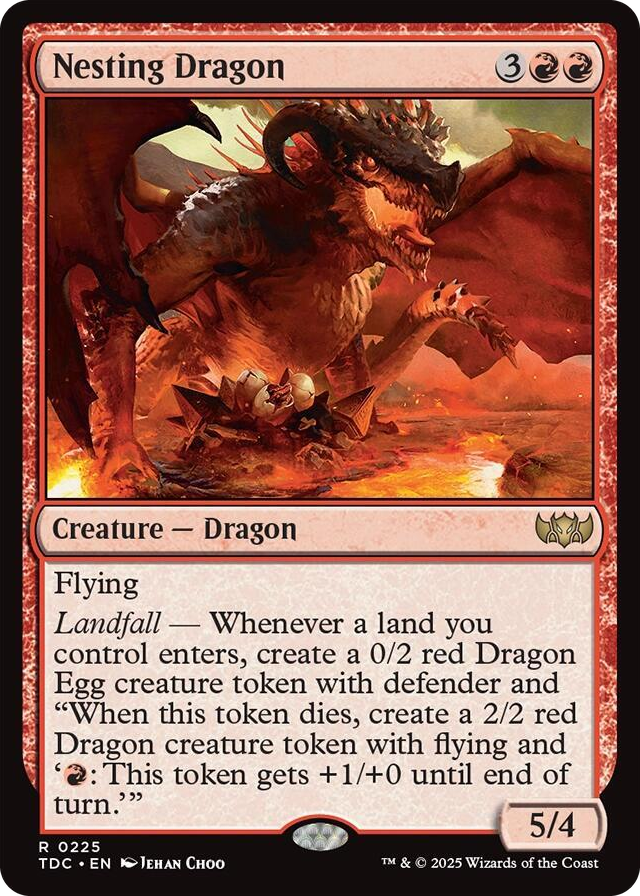 0225 Nesting Dragon R Commander: Tarkir: Dragonstorm
