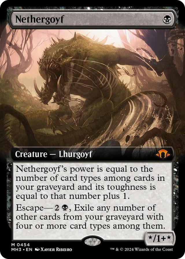 0454 Nethergoyf (Extended Art) M Modern Horizons 3