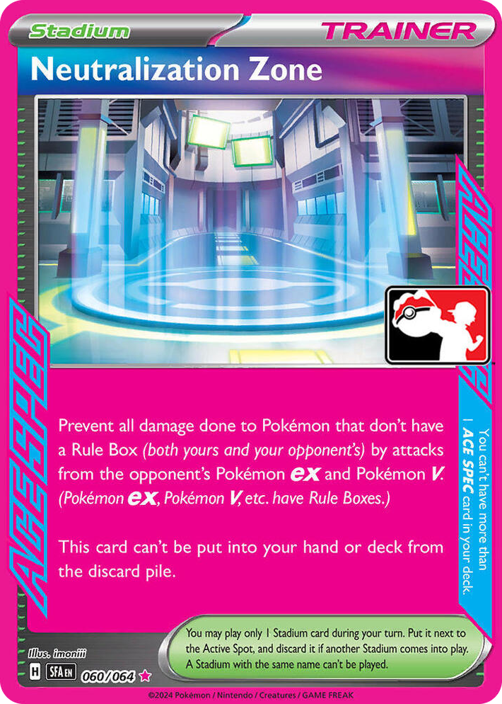 0060 Neutralization Zone ACE SPEC Rare Prize Pack Series Cards