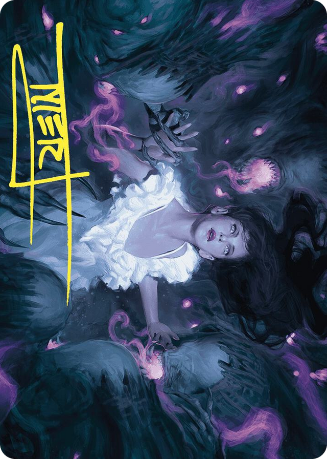 0030 Neva, Stalked by Nightmares Art Card (Gold-Stamped Signature) S Art Series: Wilds of Eldraine