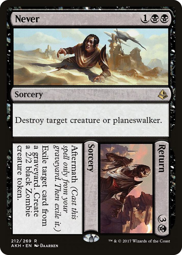 Never // Return #212 R - Amonkhet Pokemon card