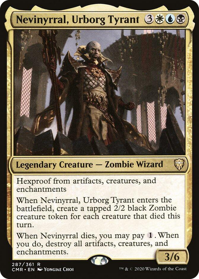 0287 Nevinyrral, Urborg Tyrant R Commander Legends