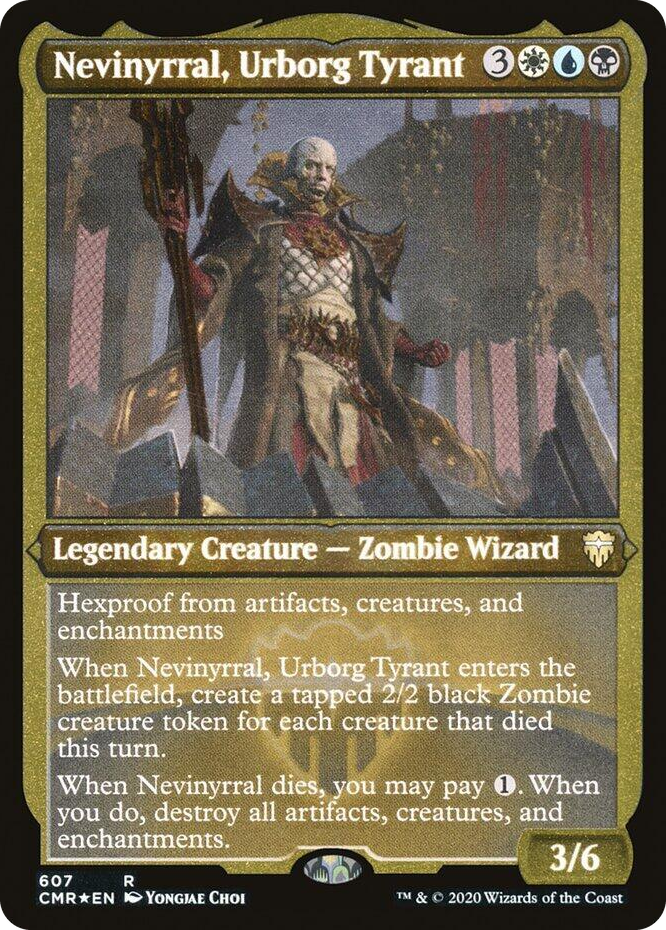 0607 Nevinyrral, Urborg Tyrant (Foil Etched) R Commander Legends