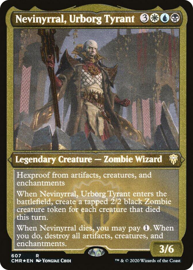 0607 Nevinyrral, Urborg Tyrant (Foil Etched) R Commander Legends