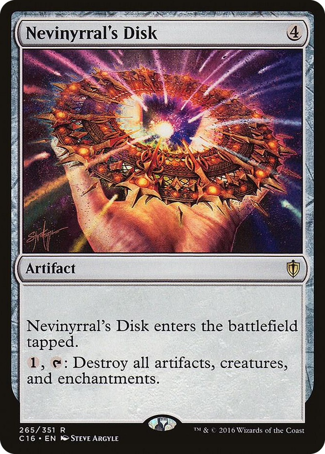 Nevinyrral's Disk #265 R - Commander 2016 Pokemon card
