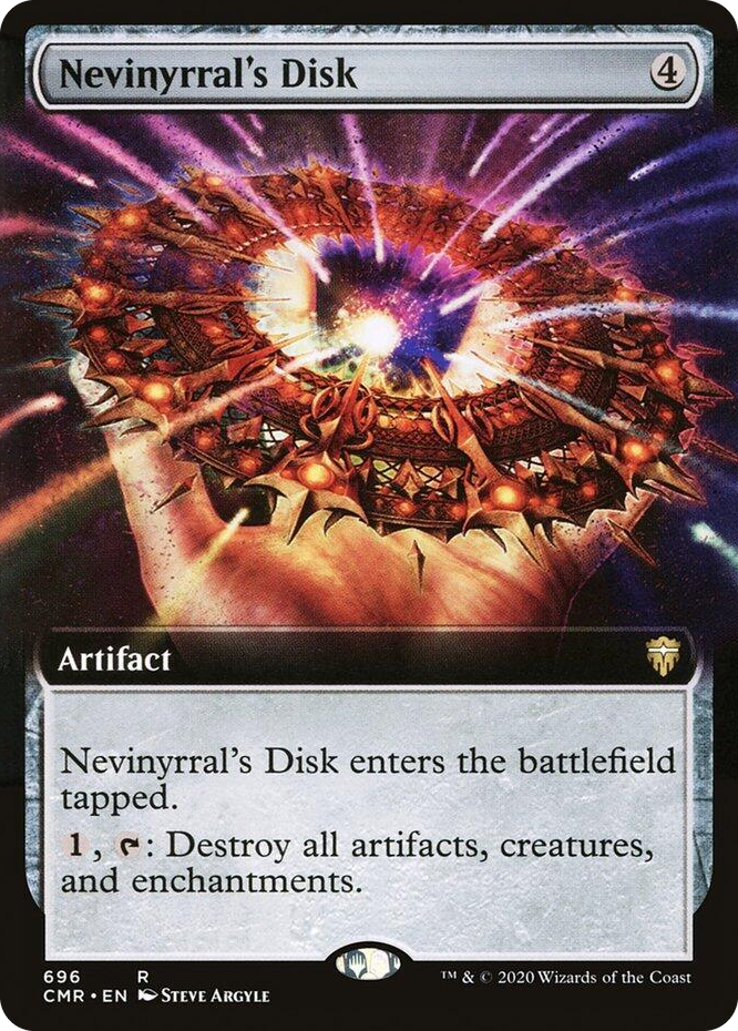 0696 Nevinyrral's Disk (Extended Art) R Commander Legends