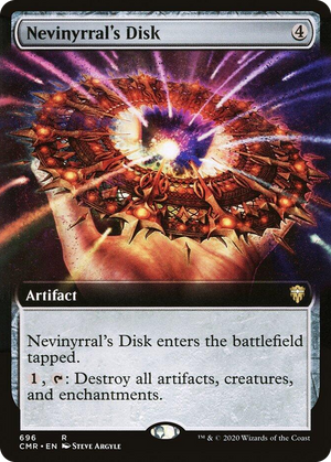 0696 Nevinyrral's Disk (Extended Art) R Commander Legends