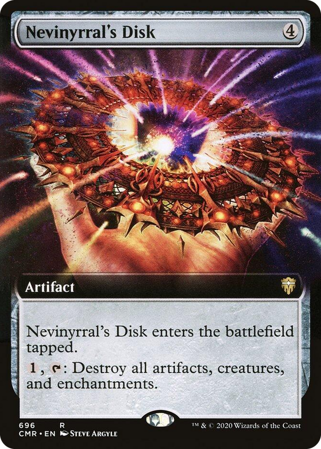 0696 Nevinyrral's Disk (Extended Art) R Commander Legends