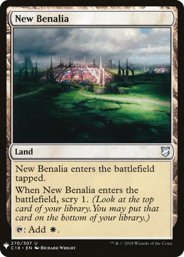 0270 New Benalia U The List Reprints
