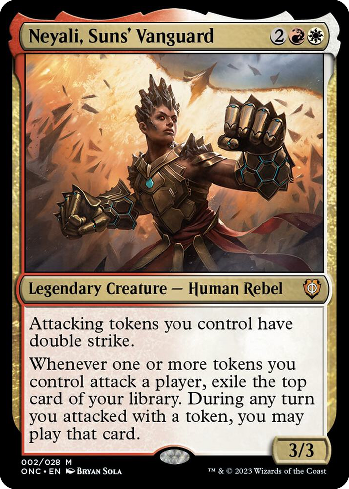 Neyali, Suns' Vanguard #2 M - Commander: Phyrexia: All Will Be One Pokemon card