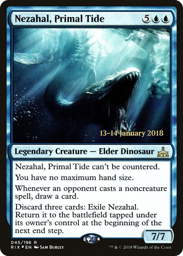 0045 Nezahal, Primal Tide R Prerelease Cards
