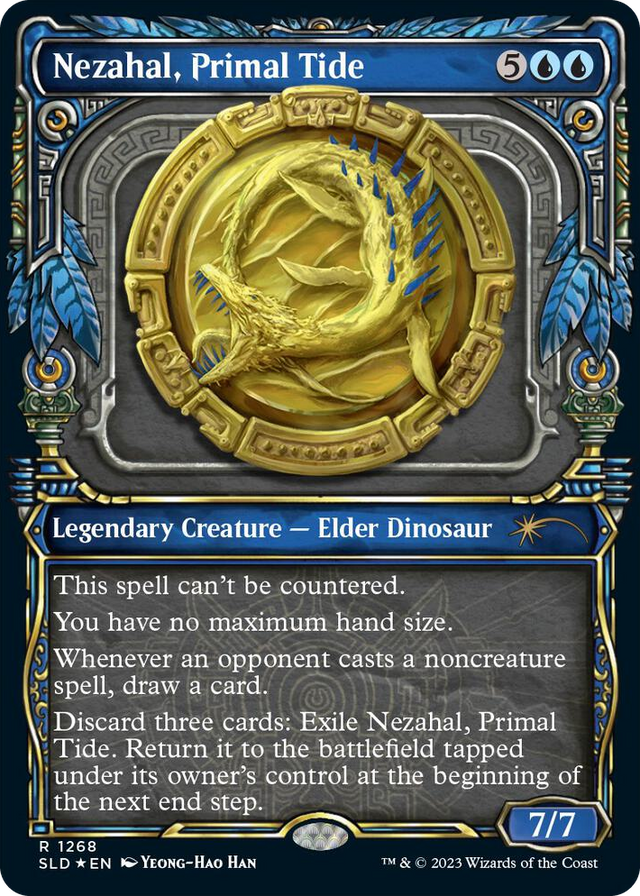 1268 Nezahal, Primal Tide (Halo Foil) R Secret Lair Drop Series