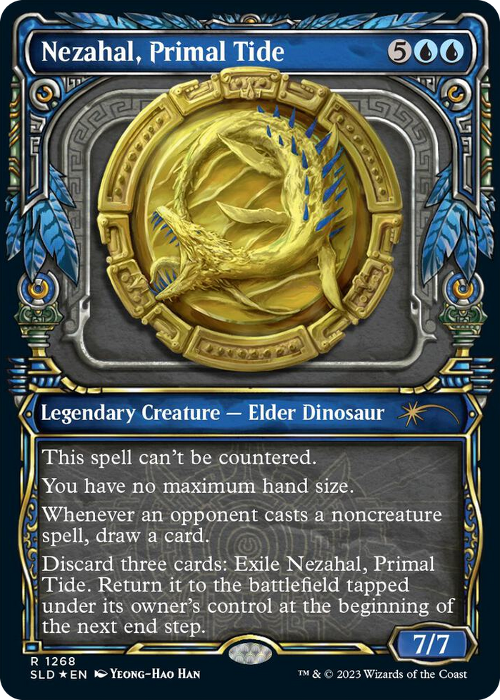 Nezahal, Primal Tide (Halo Foil) #1268 R - Secret Lair Drop Series Pokemon card