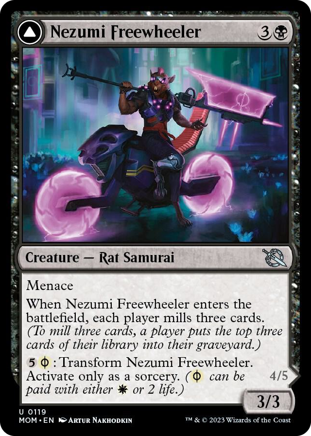 Nezumi Freewheeler #119 U - March of the Machine Pokemon card