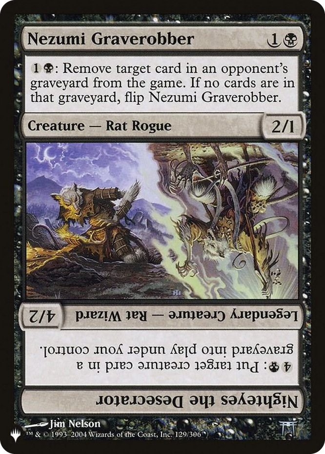 Nezumi Graverobber // Nighteyes the Desecrator #129 U - The List Reprints Pokemon card