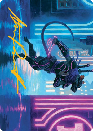 0027 Nezumi Informant Art Card (Gold-Stamped Signature) S Art Series: March of the Machine