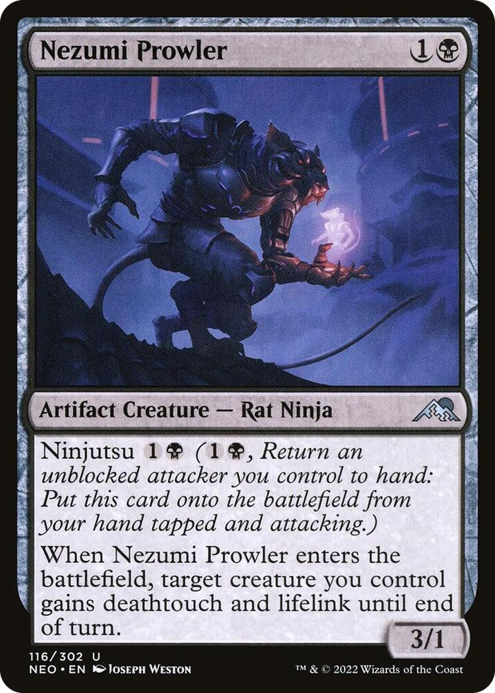 Nezumi Prowler #116 U - Kamigawa: Neon Dynasty Pokemon card