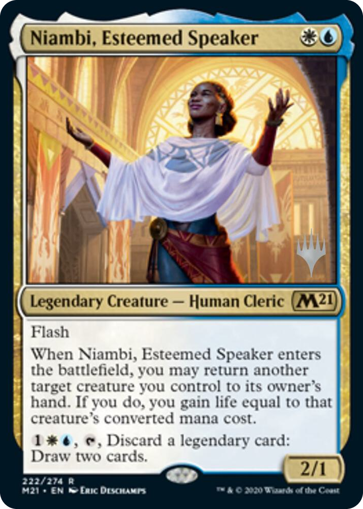 0222 Niambi, Esteemed Speaker R Promo Pack: Core Set 2021