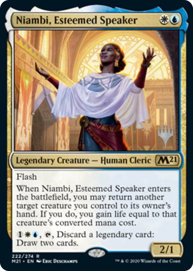 0222 Niambi, Esteemed Speaker R Promo Pack: Core Set 2021