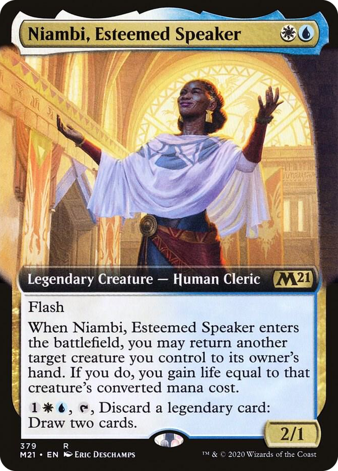 0379 Niambi, Esteemed Speaker (Extended Art) R Core Set 2021