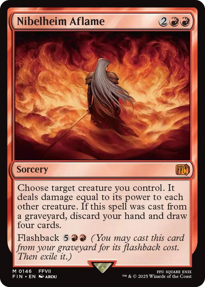 Nibelheim Aflame #146 M - FINAL FANTASY Pokemon card