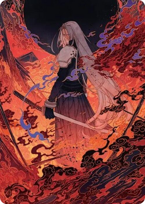 0035 Nibelheim Aflame Art Card S Art Series: FINAL FANTASY