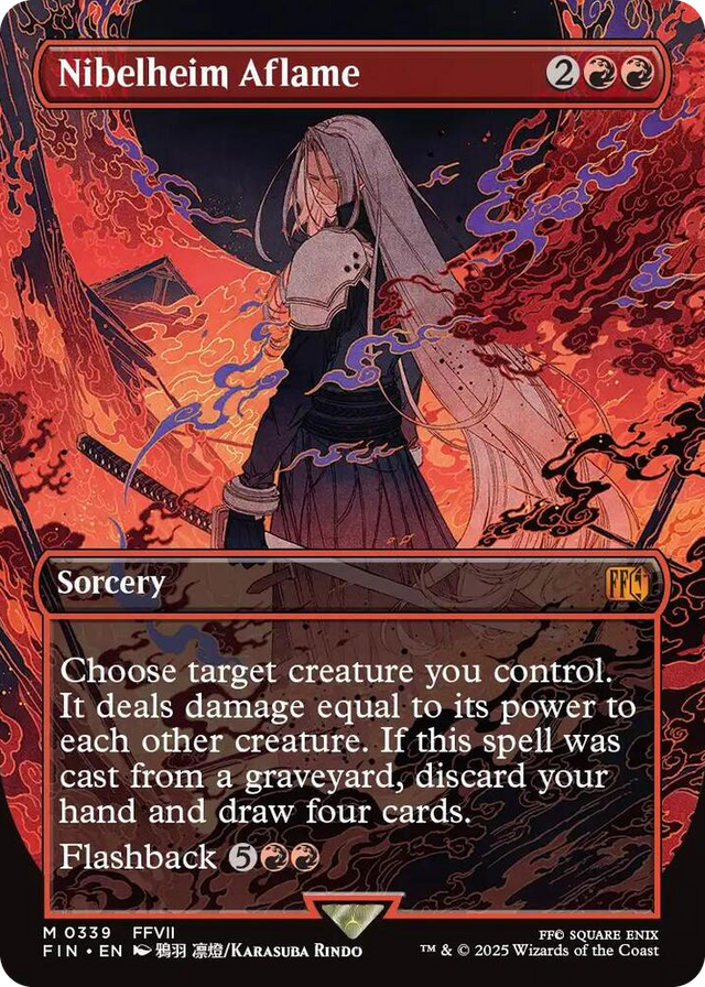 0339 Nibelheim Aflame (Borderless) M FINAL FANTASY