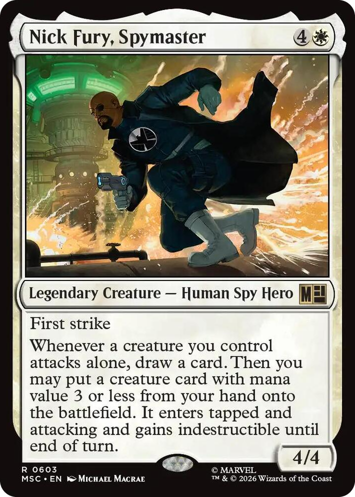 0603 Nick Fury, Spymaster R Commander: Marvel Super Heroes