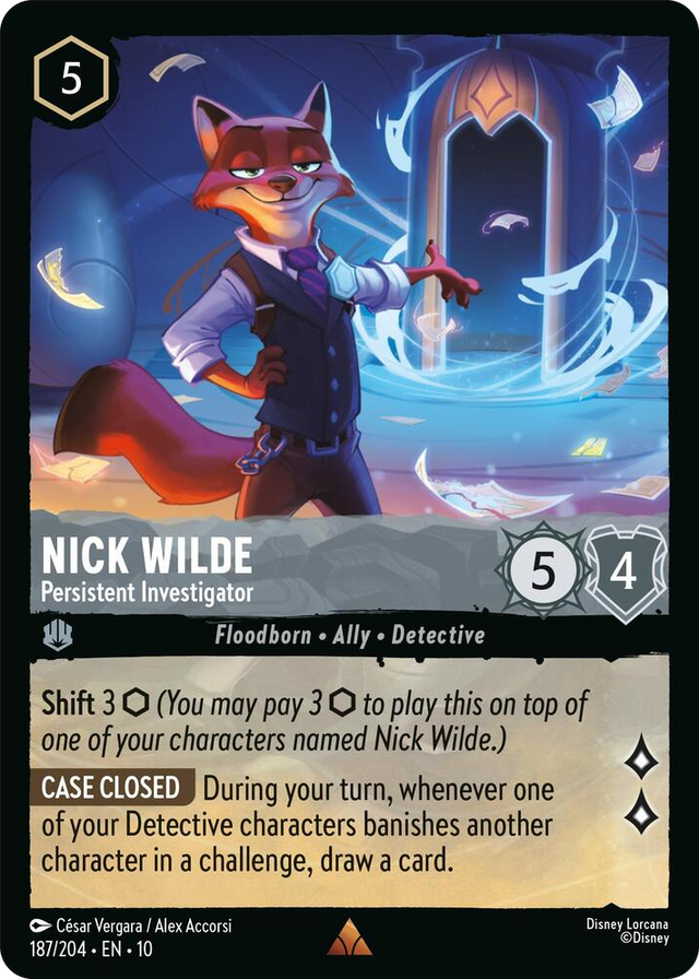 0187 Nick Wilde - Persistent Investigator Rare Whispers in the Well