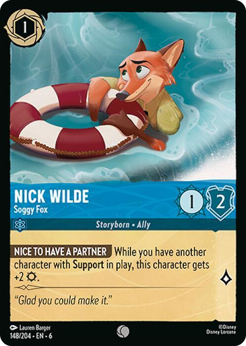 0148 Nick Wilde - Soggy Fox Common Azurite Sea