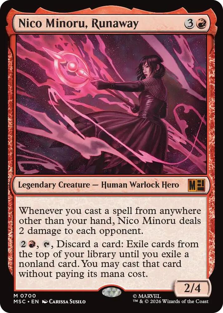 0700 Nico Minoru, Runaway M Commander: Marvel Super Heroes