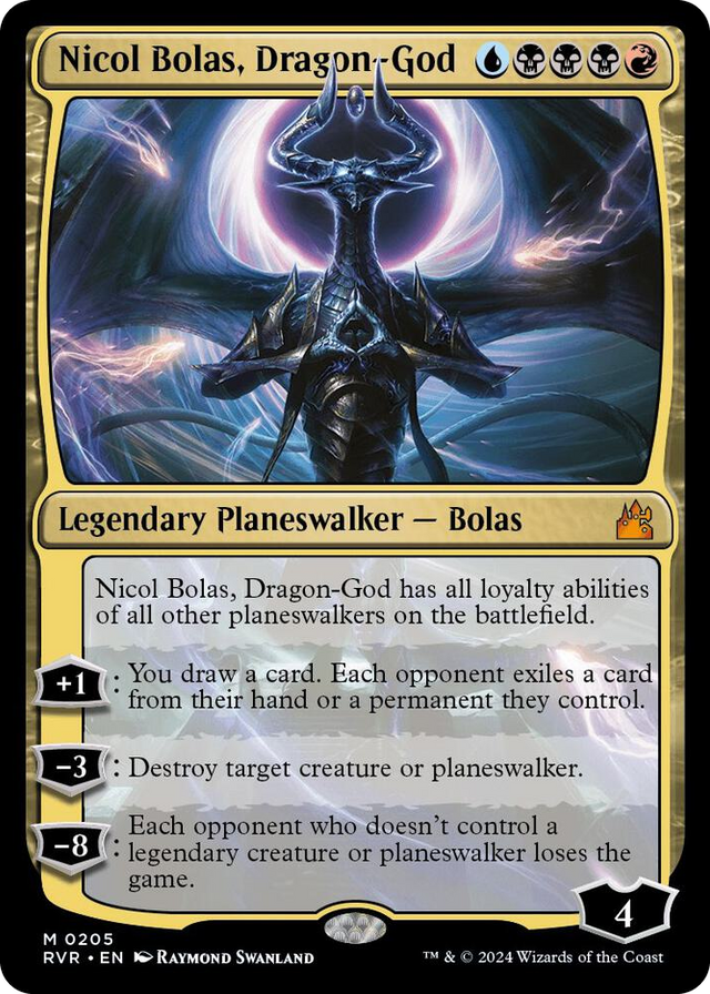0205 Nicol Bolas, Dragon-God M Ravnica Remastered