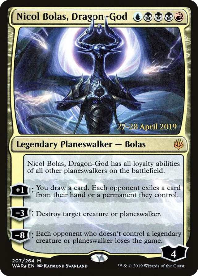 0207 Nicol Bolas, Dragon-God M Prerelease Cards