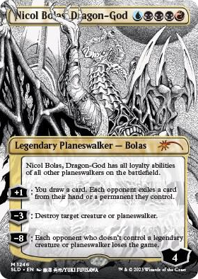 1246 Nicol Bolas, Dragon-God (Borderless) M Secret Lair Drop Series