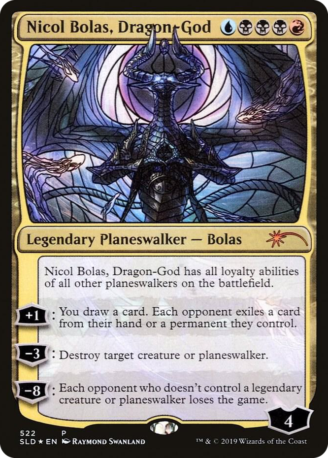 Nicol Bolas, Dragon-God (Stained Glass) #522 P - Secret Lair Drop Series Pokemon card