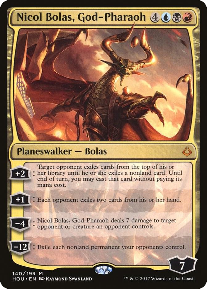 Nicol Bolas, God-Pharaoh #140 M - Hour of Devastation Pokemon card