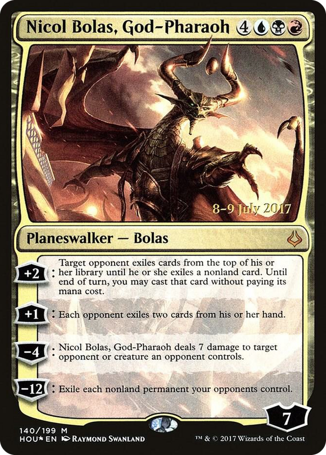 0140 Nicol Bolas, God-Pharaoh M Prerelease Cards