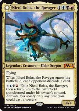 0218 Nicol Bolas, the Ravager M Core Set 2019