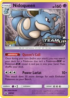 SM160 Nidoqueen - SM160 (Prerelease) [Staff] Promo SM Promos