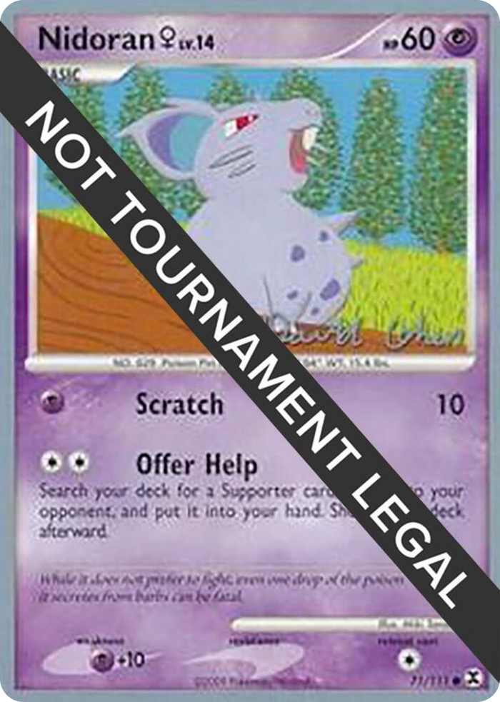 0071 Nidoran F - 2009 (David Cohen) Common World Championship Decks
