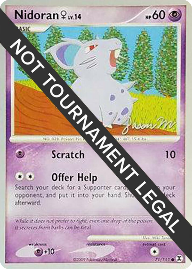 0071 Nidoran F - 2009 (Jason Martinez) Common World Championship Decks